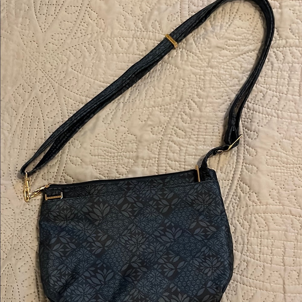 Travelon Blue Crossbody Bag with Minimalist Design